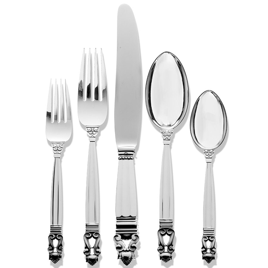 Georg Jensen Acorn Sterling Silver Flatware